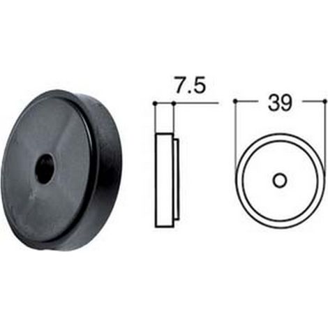 30PZ SPESSORE PER FERMAPERSIANE IN NYLON "GRILLO" - mm.7,5