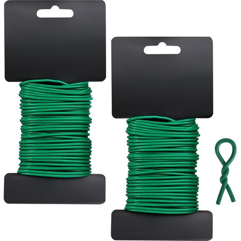 Liens de jardin souples et flexibles de 2,5 mm - 10 m - Pour attacher des plantes grimpantes - Support de plantes - Fil de jardinage (1/5)