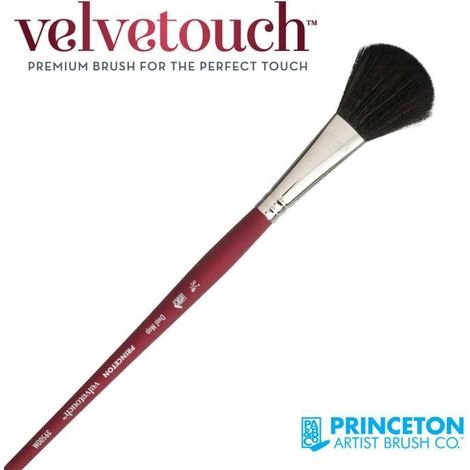 Pinceau Amande court Velvetouch Série P3950 de Princeton - nb:1/2' (1/2)