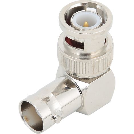 Connecteur BNC Coude Droit Mâle-Femelle 4 Pièces Laiton 50 Ohms