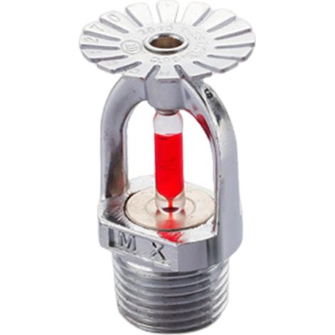 Lot de 5 têtes d'extincteur automatique à déclenchement de température 68 °C/155, ampoule en verre pour système DN15 pendant