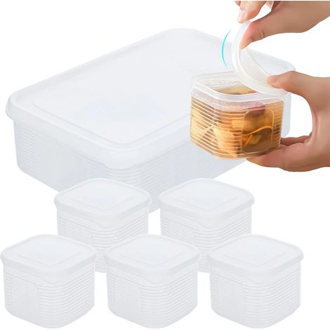 Organisateur de réfrigérateur Boîte de conservation transparente étanche  Boîte de rangement pour frigo Pour soupe, légumes, fruits, , maison, extérieur, intérieur (1/5)