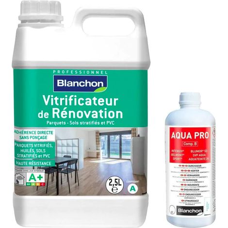 Barniz de renovación Blanchon 2,5L con endurecedor satinado 0,25L (1/3)