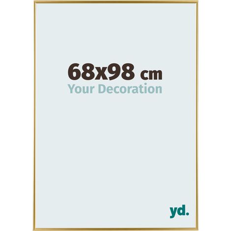 yd. - Cadre photo 68x98 - Or - Plastique - Evry