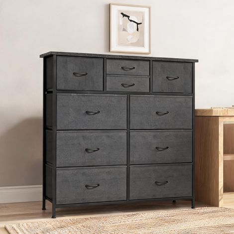 Armoire de rangement en vliesstoff MDF acier 100 x 30 x 100 cm (1/5)