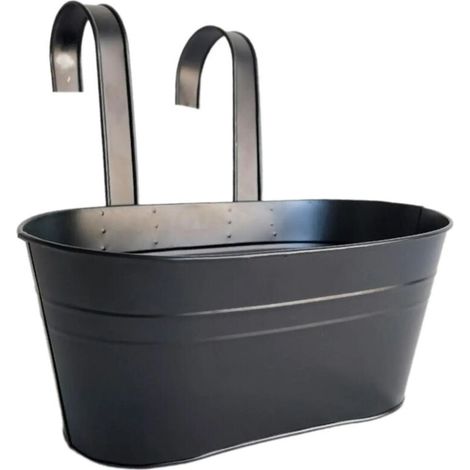 Pot de fleurs suspendu support fleurs rambarde (1/5)