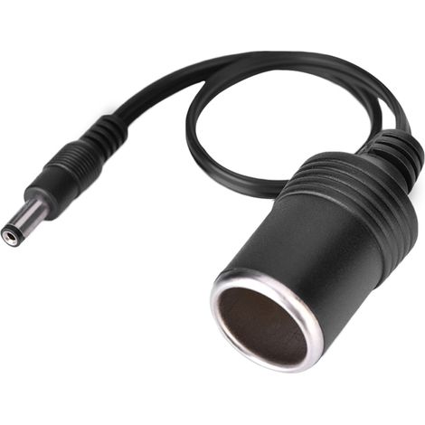 Câble d'alimentation avec prise allume-cigare femelle et connecteur DC 5.5 x 2.1mm femelle (1/5)