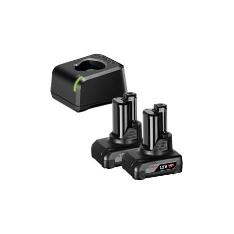 Bosch Akku-Starter-Set GBA 12 Volt / 2x 4,0 Ah + Schnellladegerät GAL 12V-20 (1/4)