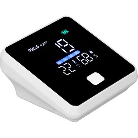 3-in-1-Luftqualitätsmessgerät, präzise und schnelle Temperatur- und Feuchtigkeitsmessung, Tester für Zuhause und Büro (1/5)