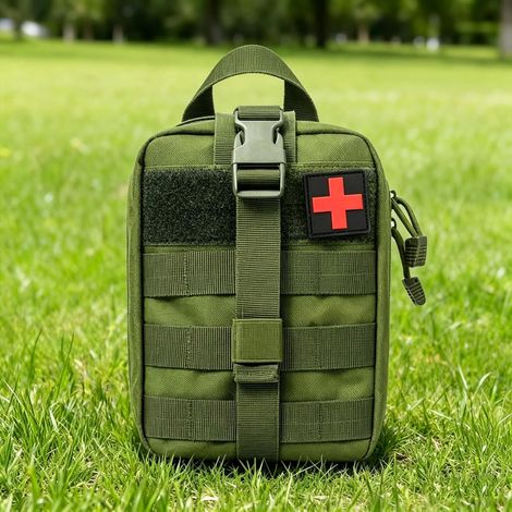 Pochette médicale tactique vide, grande capacité, sac utilitaire Molle EMT Rip-Away Militaire Traumatisme Urgence Medic Ifak Sac pour la maison et les activités de plein air (1/5)