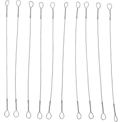 10 Lames de Scie à Fil en Acier au Carbone, Lames de Remplacement pour Découpe du Bois 150mm