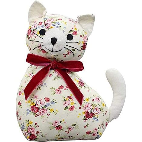 Riva Paoletti, Riva Paoletti Floral Cat Door Stop Multi, Cotone, White, One Size (1/4)