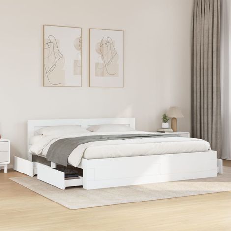 Estructura de cama con cabecero sin colchón  180x200 cm