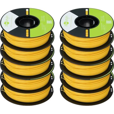 Filamento per stampante 3D, diametro 1,75 mm, resistente e impermeabile, PETG Giallo Ginkgo. (1/2)