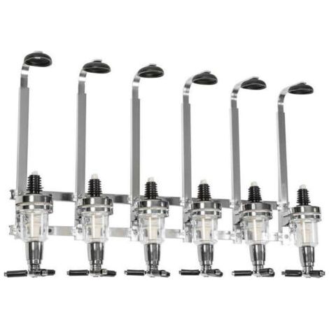 Porte-Bouteille Distributeur de Boisson Alcool Vin Mural Bar Pro Acier Pour 6 Bouteilles,de dyk.Trywise (1/3)