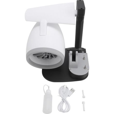 Desk fan with red taillight, innovative engine-shaped turbo fan, USB turbo cooling humidifier for home (1/5)