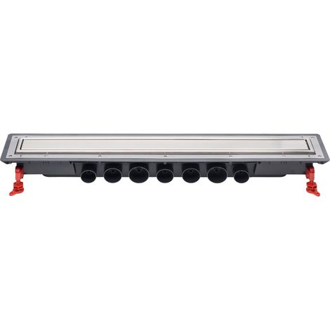 Caniveau douche à l'italienne 80 cm Venisio Expert avec grille réversible en inox, Wirquin 30723959, gris (1/10)