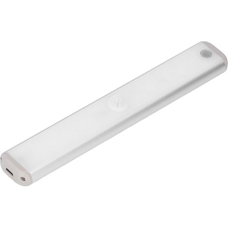 Lampe de placard LED sans fil à induction infrarouge, commande tactile, chargement USB, dos aimanté, intensité variable, 1 pièce (1/5)