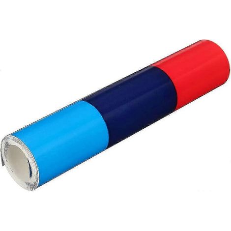 25-26 6"x60" pour BMW M Bandes adhésives de couleur Autocollant Capot BMW Pare-chocs avant et arrière Ailes latérales (Autocollant à bandes pour BMW) (1/4)