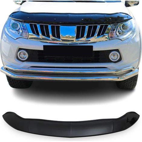 Deflecteurs d'air capot de voiture pour Mitsubishi L200 2015-2019 Acrylique Noir (1/5)