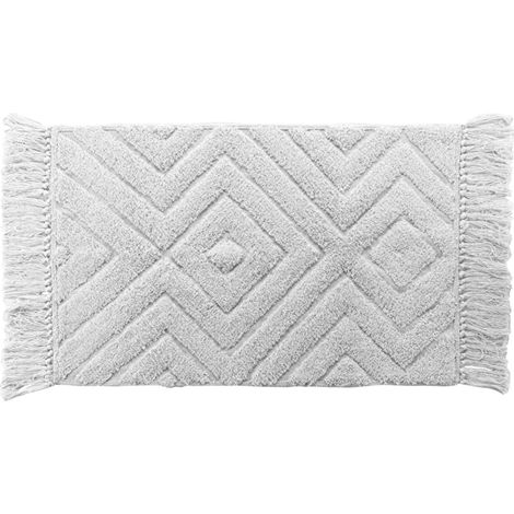 Tapis Rectangle à Franges 50 x 80 cm - Nara en Coton et Polyester
