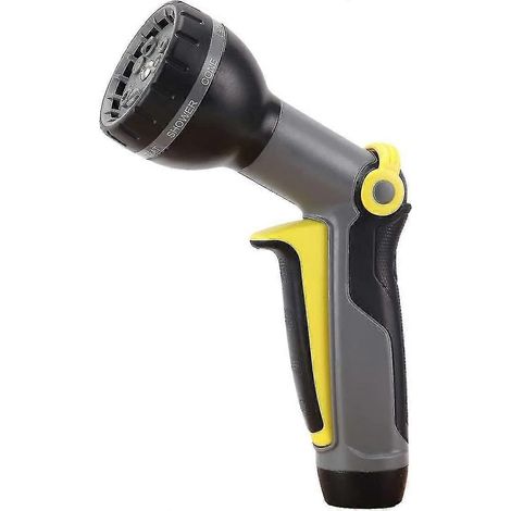 Garden Hose Nozzle Sprayer - Water Hose Nozzle 9 Spray Modes, Thumb Control on Shut-Off Valve for Water Control - High Pressure Nozzle for Heavy Duty (1/5)