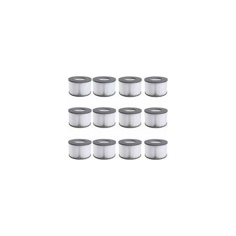 MSPA Filterkartusche - Kompatibel mit FD2089 - Für tragbare Whirlpools und Indoor-Whirlpools - 12 Stück (1/5)