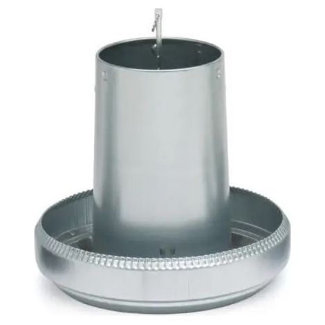 MANGIATOIA IN LAMIERA ZINCATA KG 18 PER TACCHINI