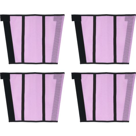 4pcs Horse Leg Protector Protective Horse Leg Fly Wraps Breathable Mesh Horse Boots for Stall and Pasture Purple (1/5)