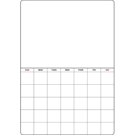 Calendrier Magnétique pour Frigo - Tableau Blanc Effaçable et Bloc-Notes Magnétique Organisateur (1/5)
