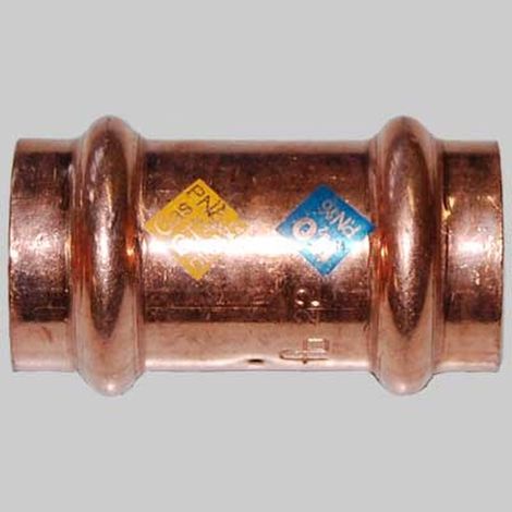 MANICOTTO RAME A PRESSARE FEMMINA/FEMMINA - 18 x 18
