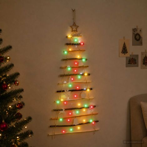 vidaXL Árbol de Navidad Colgante 120 cm 50 LED Multicolor (1/5)