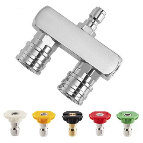 Buse Rotative Pour Nettoyeur Haute Pression, 1/4 Raccord Rapide Buse De Nettoyage à Turbine Rotative, Pistolet Nettoyeur Haute Pression (1/4)