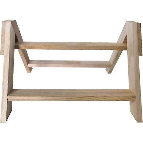 Holzstange für Hühner, große Vögel und Papageien, handgefertigter Holz-Dreibeinständer. (1/5)