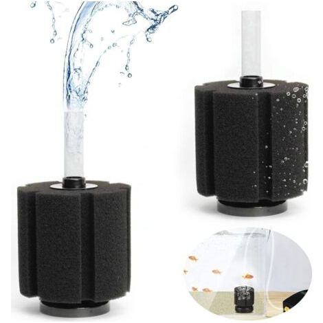 2 pièces Filtre Maille Protection, Filtre à éponge Filtre à air d'aquarium, Filtre à éponge biochimique pour Aquarium, réservoir de Poissons (1/5)