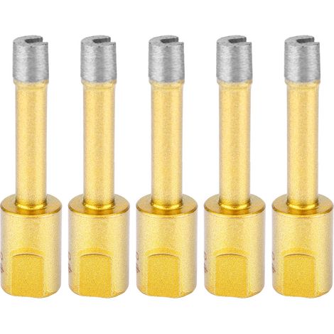 5 Pièces Trépans Diamantés Scie Cloche pour Marbre Verre Céramique 8mm (1/5)