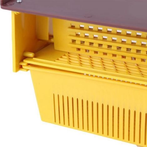 Collecteur De Pollen - Plateau Amovible Ventilé - Pour Ruches Apicoles - 39 x 14 x 10 cm - Jaune - 1 Pièce (1/4)