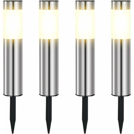 Lampe Solaire Exterieur, En Acier Inoxydable Solaire Exterieur Jardin LED éTanches IP65 Pour Le Patio, La Pelouse, Les Chemins Et Les Sentiers De La C (1/3)