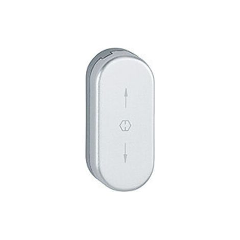HOPPE FT-Verdeckrosette oval, RH12, U26SV schiebbare Abdeckung naturfarbig eloxiert