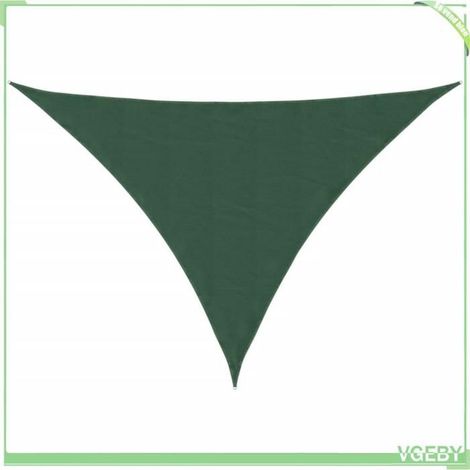 Voile parasol triangulaire - FAFEICY - 135504 - 3x4x4 m - Vert foncé - Tissu Oxford PU - Protection UV (1/5)