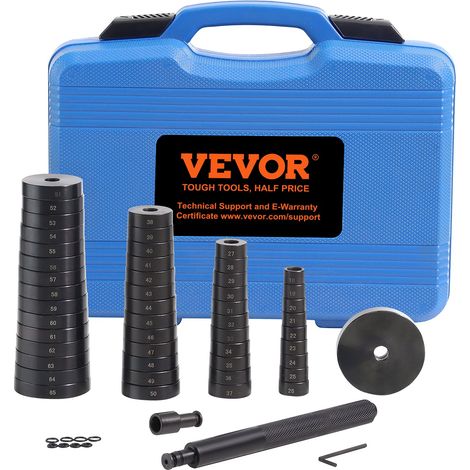 Extracteur de Roulement de Roue 52PCs Kit Montage et Démontage Silentbloc et Roulements 49 Disques en Acier 18-65 mm avec Coffret Jeu d'Accessoires pour Presse Roulement Joint Atelier Garage (1/5)