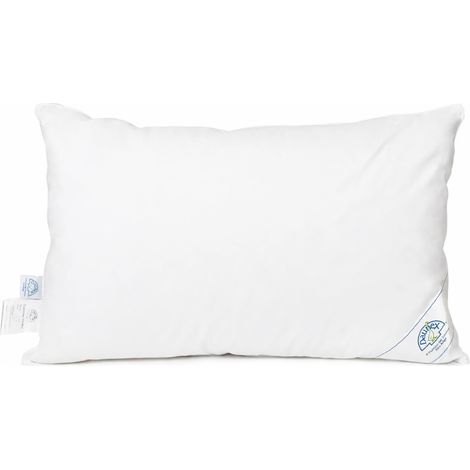 Daunex -Cuscino in Piuma d’Oca Guanciale Letto Trentino 1000 Gr Federa Cotone Twill Antipiuma, Morbido e Traspirante, Prodotto Italiano