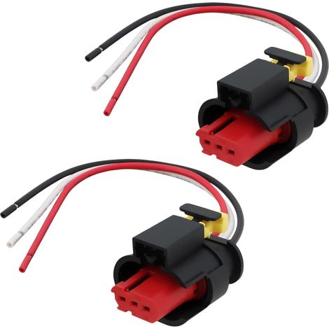 Lot de 2 Connecteurs de Bobine d'allumage de Voiture à 3 Broches Faisceau de Câbles 71752816 Compatible avec Et Compatible avec (1/5)