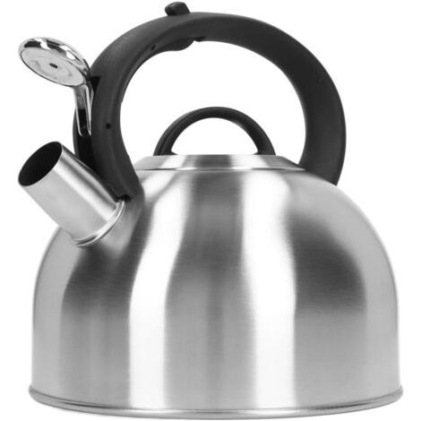 Bouilloire à thé sifflante 3L en acier inoxydable – Chauffage rapide – Poignée anti-brûlure ergonomique – Couvercle à bec rabattable
