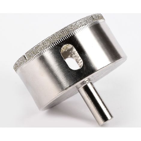 Trépan Diamant 90mm pour Carrelage, Céramique, Granit, Marbre et Verre - Scie Cloche Perçage à Sec, Outil de Découpe pour Perceuse, 90mm (1/2)