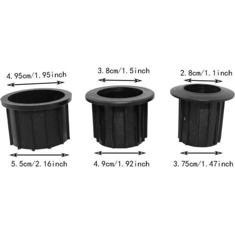 Insert Pour Trou De Parasol - Polyéthylène Haute Densité - Compatible Pied De Parasol Droit Et Déporté - 3 Pièces (1/5)