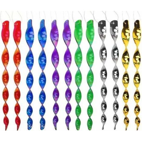 Odipie – Vogelabwehr-Set, 12-teilig – 30 cm drehbare Spiral-Vogelscheuche – 360°-Reflexion – Ungiftig und umweltfreundlich – 6 Farben (1/5)