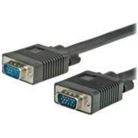Câble VGA - 6 M - Connecteur D-Sub Homme-Homme - Double Blindage - Noir