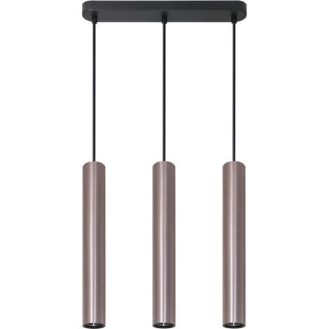 Lampada sospensione barra 38cm 3xGU10 grigia Polux (1/3)