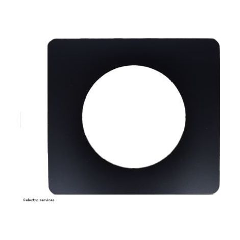 Plaque de finition Céliane 1 poste CP0101 – Noir mat – Pour installation en intérieur – Compatible avec supports Legrand